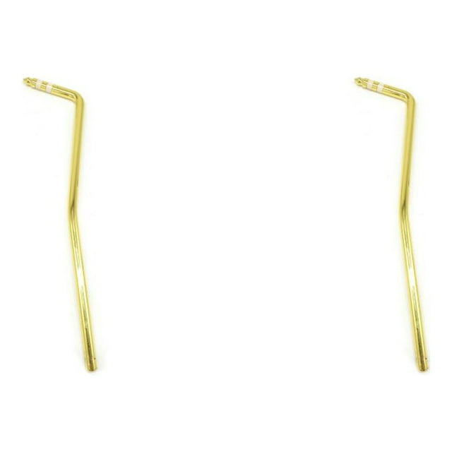 Guardoinrt Electric Guitar Rocker Metal Double Tremolo Rod Strong Flexibility Rustproof Lightweight Professional Crank Handle Gold 2Set