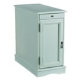thumbnail image 1 of Pemberly Row Transitional MDF/Poplar Wood Accent Table in Blue, 1 of 20