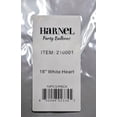 thumbnail image 2 of Harnel 18" White Heart Mylar Balloons - Pack of 10 for Anniversary, Valentine's Day, Wedding and more., 2 of 2