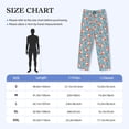 thumbnail image 3 of KLL Mens Pajama Pants for Men,Mens Lounge Pants,Funny Gifts for Men,Men's Pajama Bottoms Abstract leaves fox -XX-Large, 3 of 5