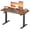 Rustic Brown, variant on VASAGLE Electric Standing Desk, Height Adjustable Desk, Sedentary Reminder, 4 Memory Heights, for Home Office, 47.2 x 23.6 Inches, Rustic Brown