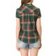 thumbnail image 3 of Camisas de cuadros para mujer INSPIRE CHIC con cuello de punta, blusas de algodón, talla XL, verde oscuro y rojo, 3 of 6