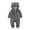 Grey, variant on PINQI Cute Clothes for Boys Girls Children's Jumpsuit Autumn Winter Solid Color Thick Cute Cartoon Long Zipper Plush Climbing Suit Party Birthday