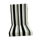 thumbnail image 3 of Cojín para silla con respaldo alto para uso exterior, cojín para muebles de patio, suave, Raya blanca y negra, 3 of 8