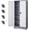Grey White, variant on Letaya Metal Garage Storage Cabinets with Lock Door and Adjustable Shelves, Steel Tool Cabinets for Home,Office,Warehouse Organisieren (White, 75" H)
