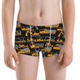 thumbnail image 5 of Yiaed Yellow Excavator Print Boys' Boxer Briefs Cotton Casual Stretch Comfort Boys Boxers - Kids Boxer Briefs Underwear for Boys (6-18)-X-Large, 5 of 5