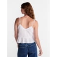 thumbnail image 3 of No Boundaries Lace Trim Peplum Tank, Women's XXS - XXL, 3 of 5