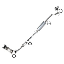 Stainless Steel Exhaust Manifold, Rear Catalytic & Resonator Pipe Fits 2012-2014 CR-V 2.4L - Direct Fit