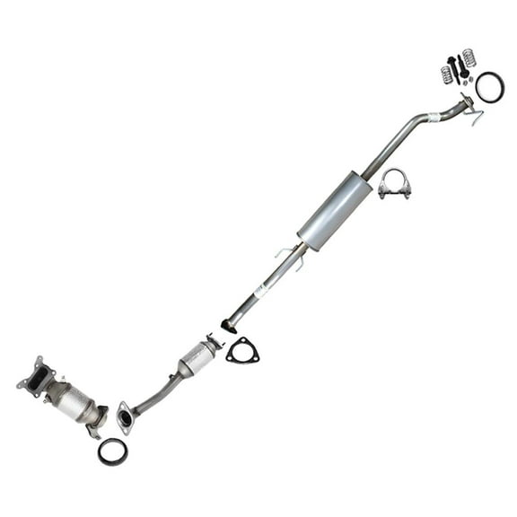 Stainless Steel Exhaust Manifold, Rear Catalytic & Resonator Pipe Fits 2012-2014 CR-V 2.4L - Direct Fit