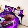 thumbnail image 3 of Erosebridal Rugby Sport Games Queen Sheet Sets,Soccer Basketball Lovers Bed Set For Kids Boys 4pcs, 3 of 6