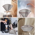 thumbnail image 4 of Toyvian Reusable Stainless Steel Coffee Filter Screen Mesh Plate for Home and Kitchen Brewing, 4 of 6