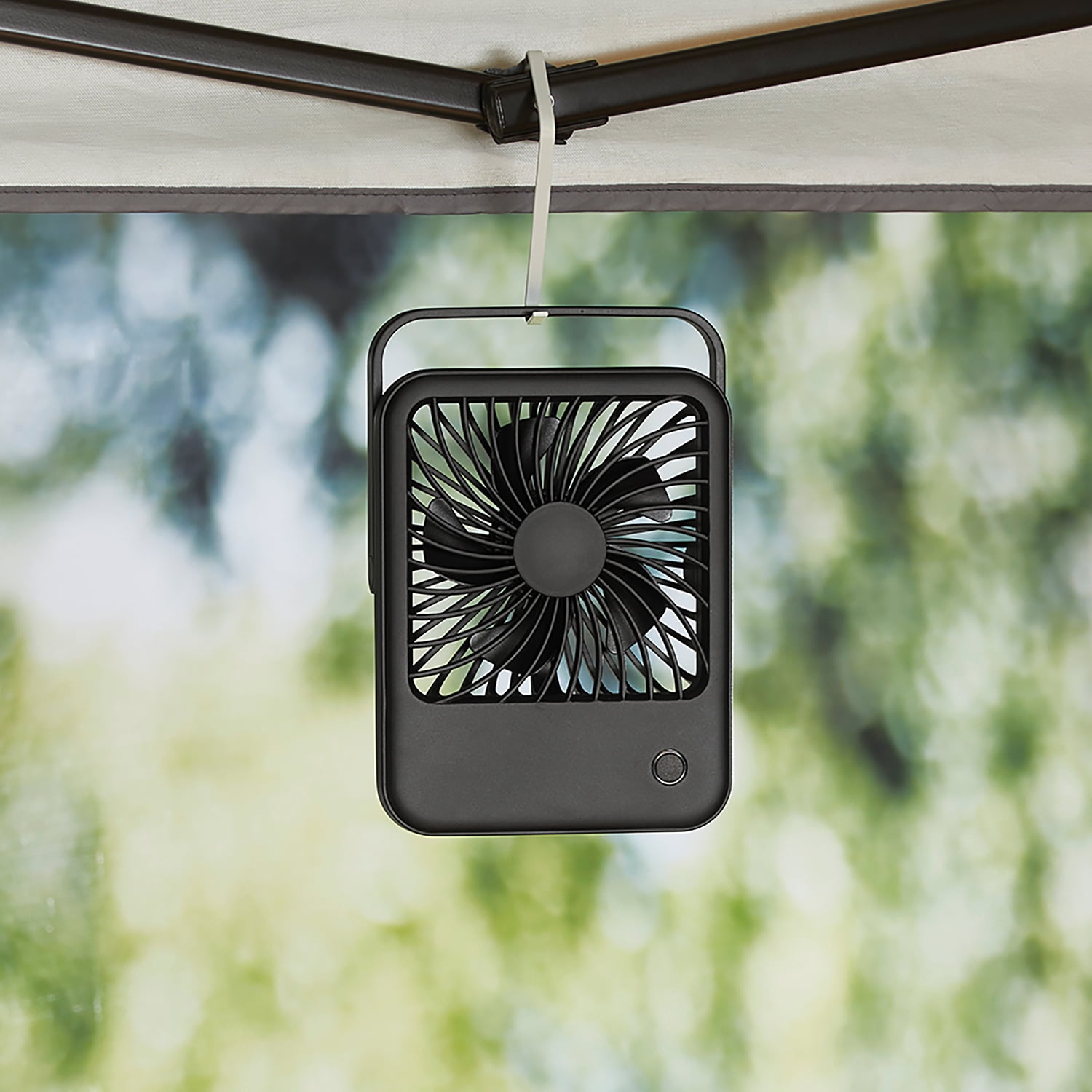 Mainstays 4" 3-Speed Portable Rechargeable Foldable Fan with Lighted Button, Black, Model#FN1041NBK, New 2026 Model