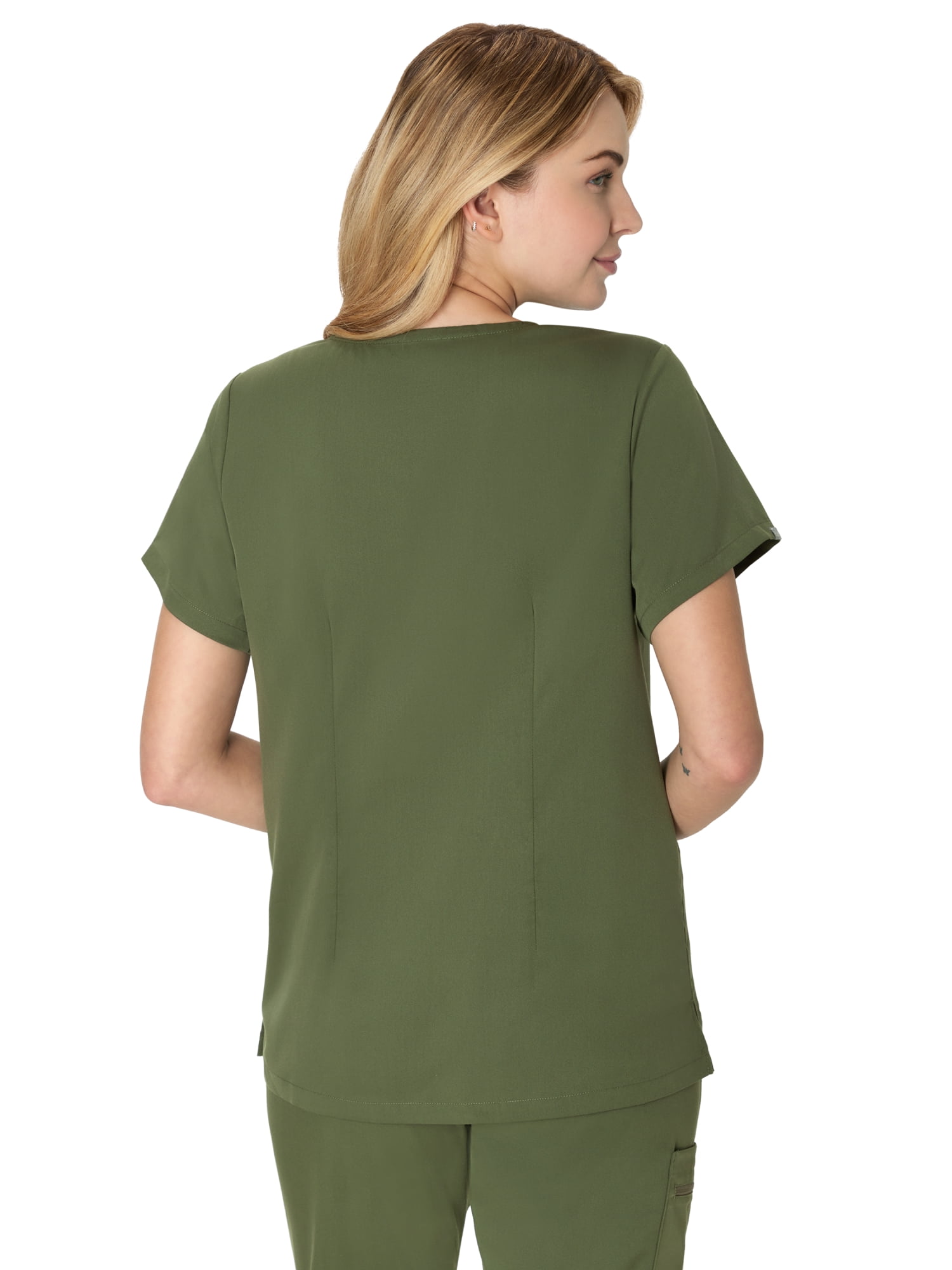 Hanes Women's Scrubs V-Neck Scrub Top, Premium, Short Sleeve, 3 Pocket, Sizes XS-3XL