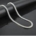 thumbnail image 5 of HH Bling Empire Iced Out Chains for Men,Gold or Silver Diamond Tennis Necklaces,Mens Hip Hop Baguette Tennis Chains 16-30 Inches (2 Row-Silver-24"), 5 of 7