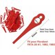 thumbnail image 5 of Juego de cuchillas para cortacésped de jardín, color rojo, 10 x 5 mm, 150 piezas, 5 of 5