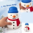 thumbnail image 2 of Snowman Squishy Toy Slow Rising Fidget Stress Ball Decompression for Kids Adults Teens Anxiety Relief Classroom Sensory Party Favor Stocking Stuffer, 2 of 6