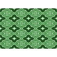 thumbnail image 1 of Ahgly Company Indoor Rectangle Patterned Deep Emerald Green Area Rugs, 2' x 4', 1 of 6