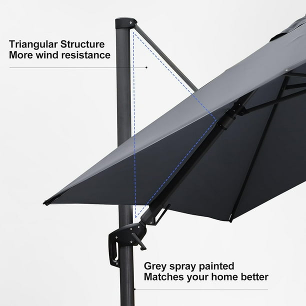 coolaroo 11 feet round patio umbrella Coolaroo