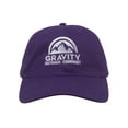 thumbnail image 2 of Gravity Outdoor Co. Unstructured Hat - Purple - White Logo, 2 of 2