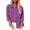 Purple, variant on Admvng Womens Tops Long Sleeve Casual Blouses Button Up Collared Shirts Tops S-5XL