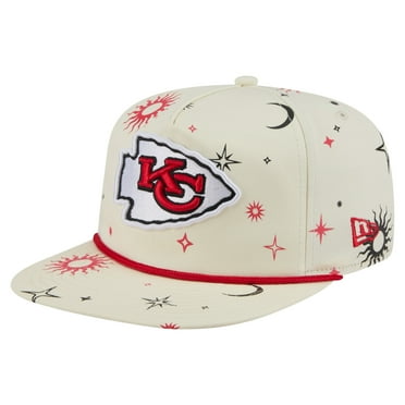Men's New Era Cream Kansas City Chiefs Celestial Golfer Snapback Hat