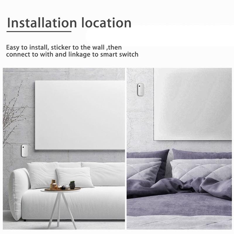 2X Tuya ZigBee Light Sensor Smart Home Illumination Sensor APP Linkage Control Brightness Detector