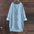 thumbnail image 2 of Uqiangy Knit Cardigan Long Knit Cardigan Soft Sweatshirts For Women 2025 Fall Trendy Long Sleeve Sweater Coats For Women Fluffy Knit Open Front Cardigan Sweater Cable Knit Cardigan Women Light blue M, 2 of 9