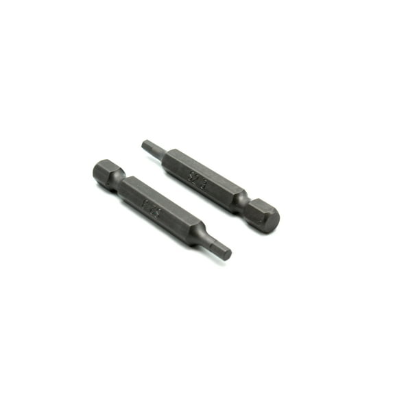 TEMO 25 pc H-3 Hex 1/8 Inch (3 mm) Impact Ready 2 Inch (50 mm) Length Screwdriver Insert Bits Hex Shank with Quick Release Slot Gc