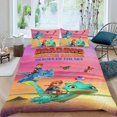 thumbnail image 2 of Dragones: Jinetes del Rescate Conjunto de sábanas temático, trío de piezas, cómodo y amigable con la piel, diseño único, regalo de decoración para el hogar para familiares, amigos y fans,140cm *210cm, 2 of 6