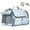Ash Grey, variant on Soft-Sided Pet Carrier with 4 Mesh Windows, Airline Approved Travel Bag for Cats & Small Dogs, Grey