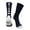 Navy/White, variant on Midline Lacrosse Logo Crew Socks - Lime Black