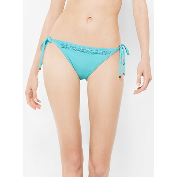 Michael Kors Beaded Bikini Bottom, Turquoise, Small