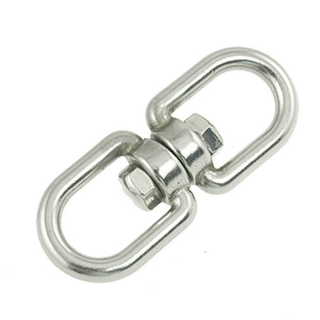 

Marine 1/4 Double Eye Swivel 304 Stainless Steel Silver Tone