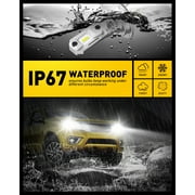 AUXITO H7 LED Headlight Bulbs 6500K White and 194 168 T10 LED Bulbs White,Total 4 Bulbs