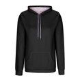 thumbnail image 3 of BLCHUNen Hoodies for Women Knitwear Cotton Drawstring Pullover Loose Sweatshirts with Pocket Casual Long Sleeve Tops, 3 of 6