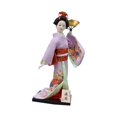 thumbnail image 5 of deevoka Traditional Statue 12in Japanese Kimono Geisha Doll Collectible Statuette Asian Violet, 5 of 9