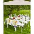 thumbnail image 4 of Hokiten Outdoor Tablecloths with Umbrella Hole & Zipper, Summer Lemon Rectangle Tablecloth 60x120 Inch, Spring Purple Floral Botanical Bee Waterproof Table Cloth, Patio/Pool/Picnic Table Covers, 4 of 6