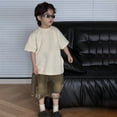 thumbnail image 5 of Boy's Distressed Skinny Shorts Trendy Loose Straight Leg Retro Summer Casual Five Pocket Pants. Suitable For 1 12 Years Old., 5 of 9