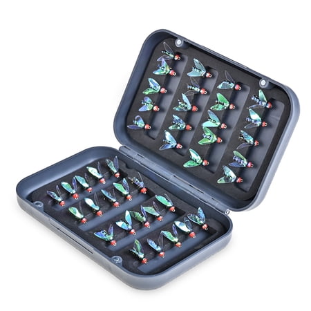 TB&W 40pcs Bionic Insects Fly Fishing Lure Artificial Bait Nymphs Flies ...