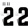 thumbnail image 1 of 5 Inch Modern Metal House Numbers, Metal Address Numbers and Letters, Black Door Mailbox Number, House Address Letter and Number for Office Home Farm Outside (Double 2), 1 of 8