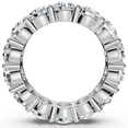 thumbnail image 3 of Pompeii 6 Ct EX3 Lab Grown Diamond Eternity Wedding Ring 14k White Gold (F/G,VS), 3 of 6