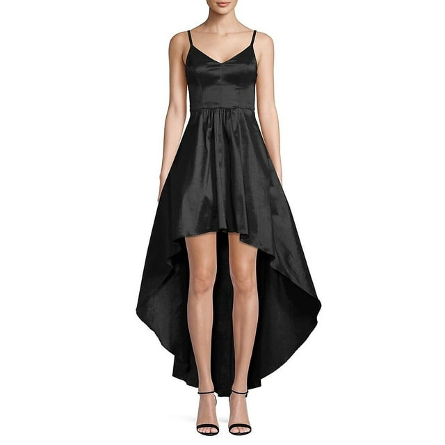 Betsy & Adam Robe Noire en Satin pour Femmes Taille 6 s'Adapte comme TP