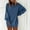 Blue, variant on pstuiky Sweatshirt for Women, Women Solid Color Round Neck Long Sleeve Sweatshirt Tailored Fit Simple Oversized Sports Hoodie Women Coats for Women White S