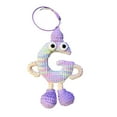 thumbnail image 3 of Handmade Crochet Alphabet A-Z Cute Keychain Cartoon Key Ring Letter Keychains For Women Gift For Friends Birthday, 3 of 8