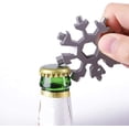 thumbnail image 4 of 3 Pack 18 In 1 snowflake multitool,Stainless Steel Snowflakes MultiTool,Stainless Steel Snowflake Bottle Opener/Flat Phillips Screwdriver Kit/Wrench,Great Christmas gift, 4 of 5