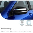 thumbnail image 4 of Yazoeia 4PCS Car Rear View Mirror Stickers, Waterproof Auto Side Rearview Mirrors Decal Stripes, Universal Anti-Collision Striped Automotive Warning Stripes for Most Vehicles (Colorful), 4 of 6