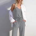 thumbnail image 5 of Edvintorg One Piece Jumpsuits for Women Casual Overalls Summer Rompers Trendy Jumpers with Pockets Beach Vacation Travel Clothes, 5 of 8
