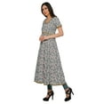 thumbnail image 2 of Moomaya Kurta à Manches Courtes Imprimée pour Femmes, Fente avant, Vêtements d'Été, 2 of 6