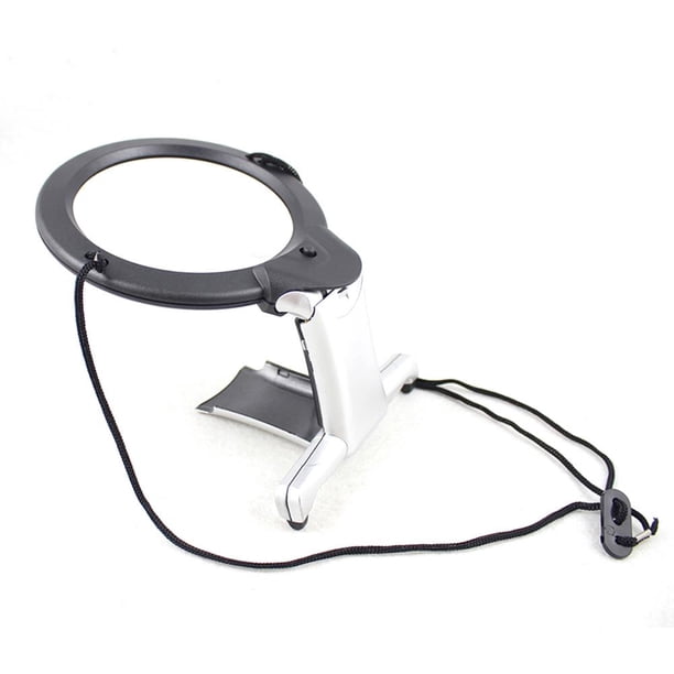 Lupa de 2 LED Lupa de lectura iluminada Ropa de cuello Lupa de costura Likrtyny 3gg3kx4yb3rv7bb6