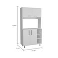 thumbnail image 5 of Boahaus Rouen Modern Pantry, Assembled Product Height 70.8 in,White, 5 of 5